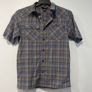 Outdoor Research Growler Shirt - Mens Size Medium - Blue Plaid Button Up